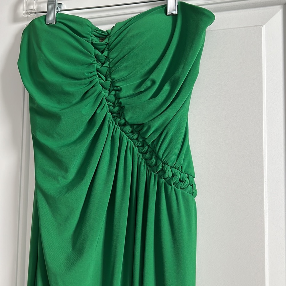 Hailey by Adrianna Papell Strapless Gown - Picture 8 of 9
